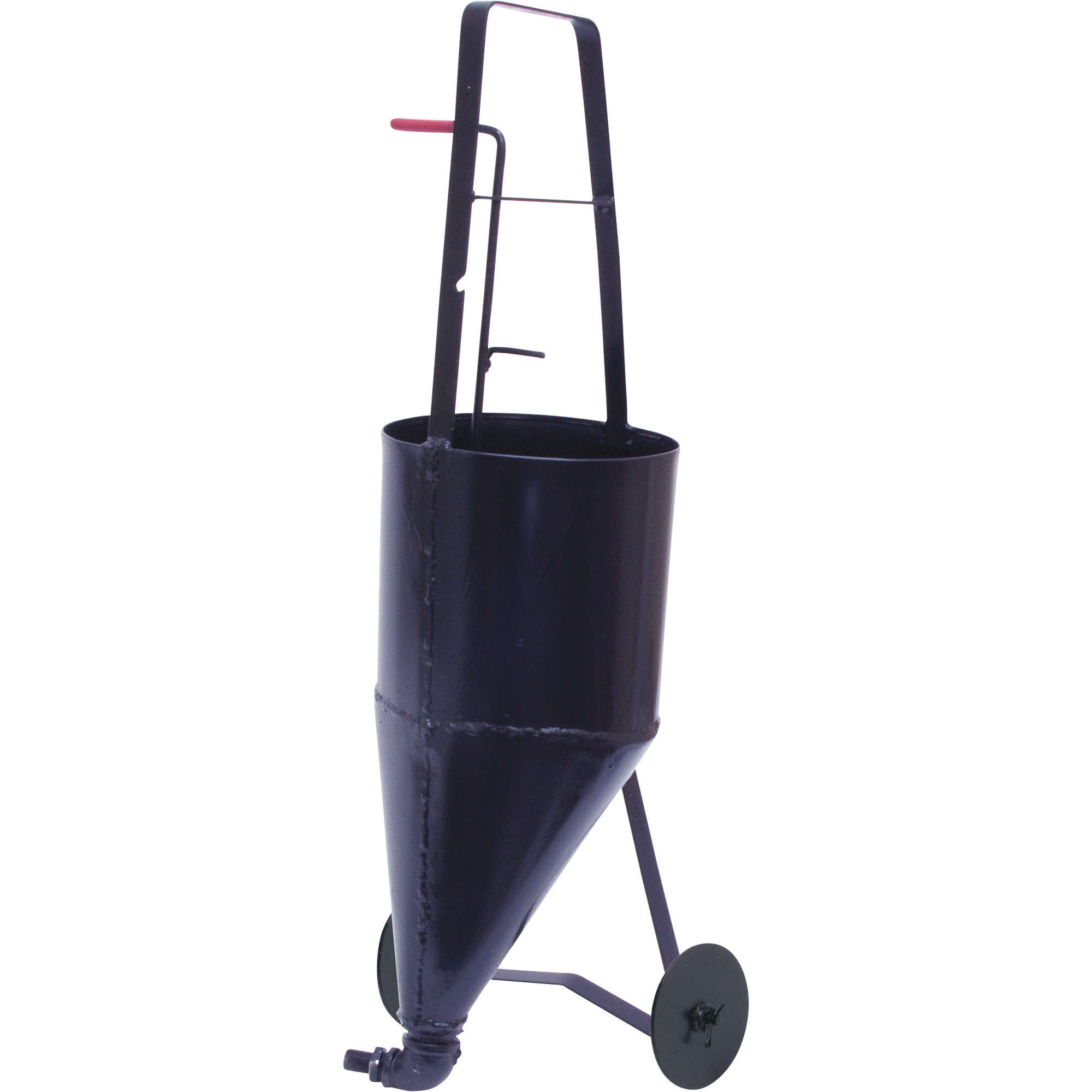 Marshalltown Asphalt Pour Pot with Wheels - 2.6 Gal. Capacity, 14-Ga. Steel, Fingertip Nozzle Control, Model# RED704988W